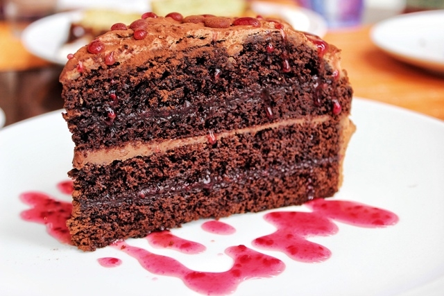 Gordon’s Cafe chocolate layer cake