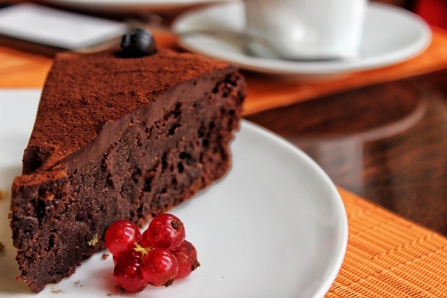 Gordon’s Cafe Chocolate fudge cake