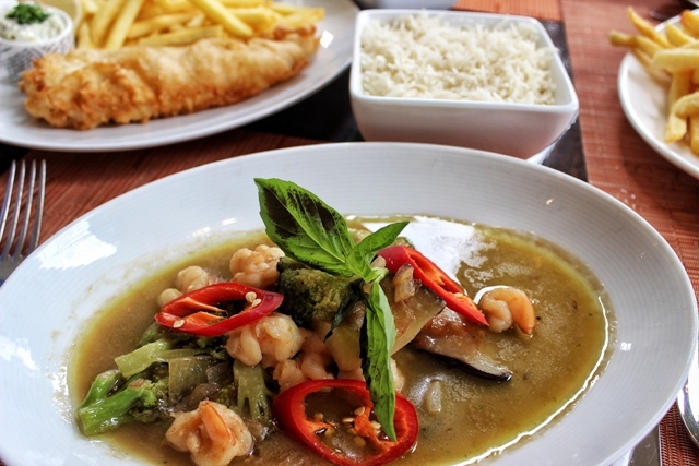 Gordon’s Cafe thai shrimp curry