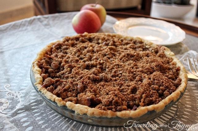 Apple Crumble Pie with Salted Caramel Recipe Whole