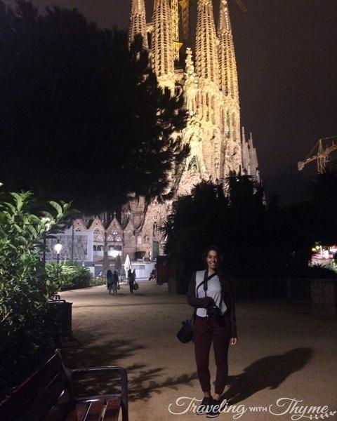 La Sagrada Familia at Night