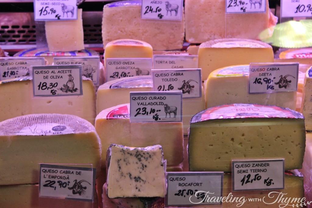 La Boqueria Market Barcelona Cheese Queso