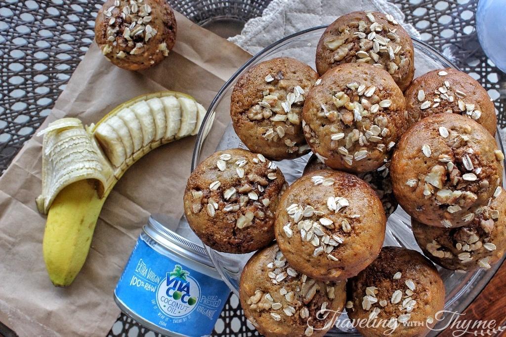vita coco healthy banana muffins