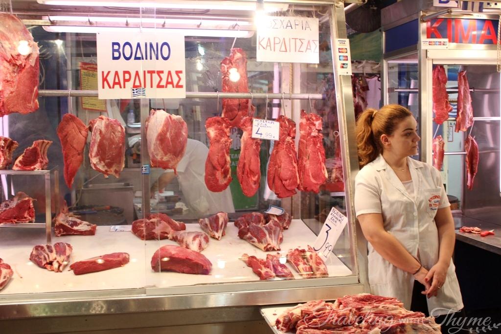 Athens Food Tour Central Market Meat