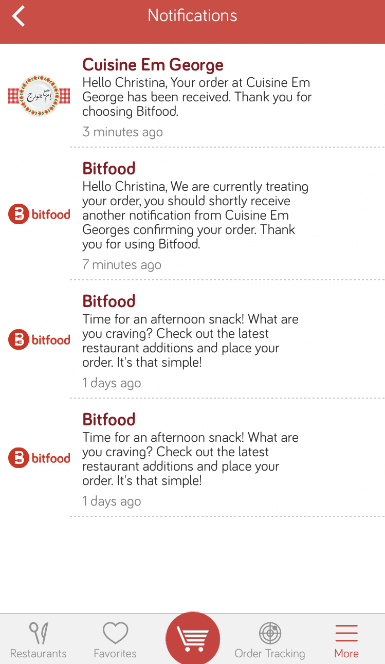Online Delivery App in lebanon BitFood