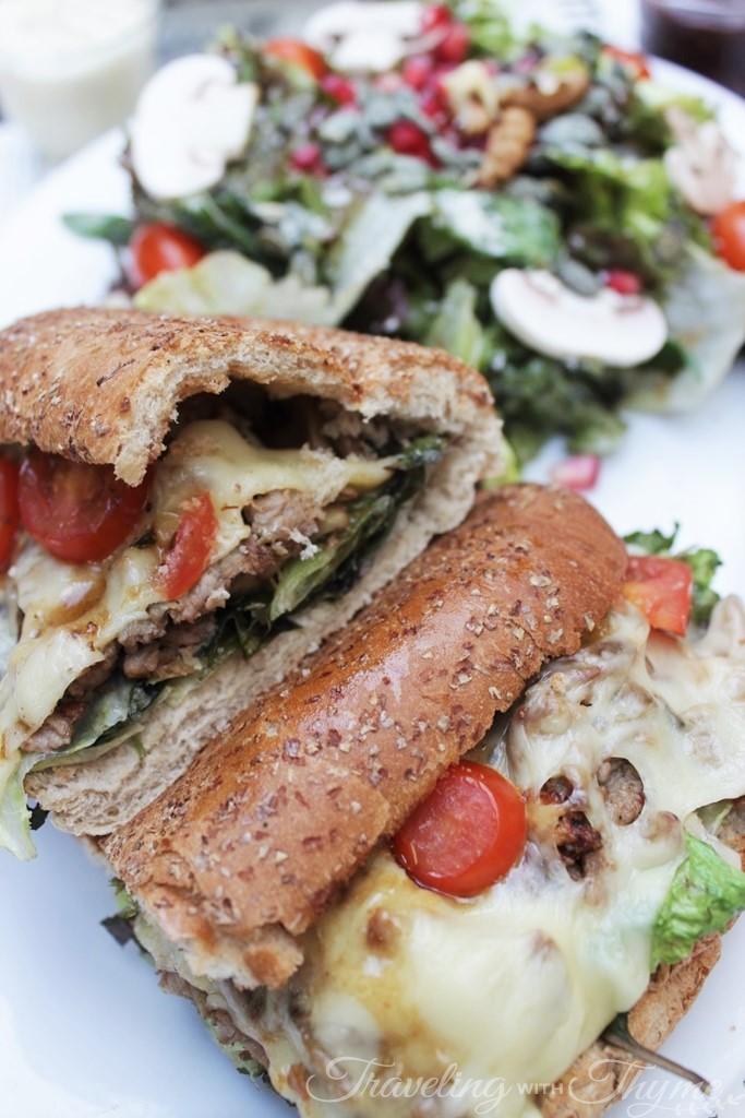 Sandwiched Balsamic Steak Cheese Low Calorie