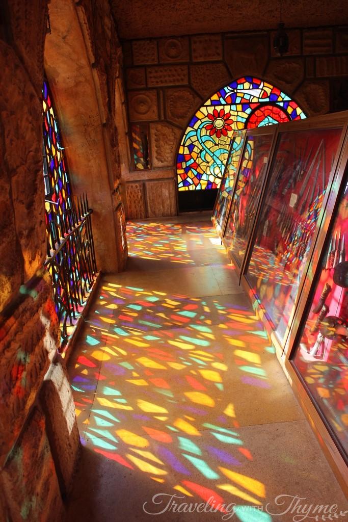 Moussa Castle Rainbow Tainted Color Glass
