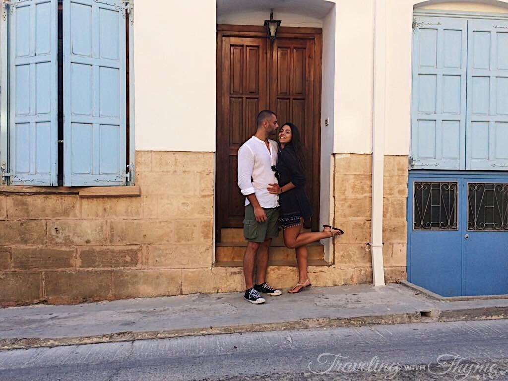 Aegina Town Greek Island Travel Couple