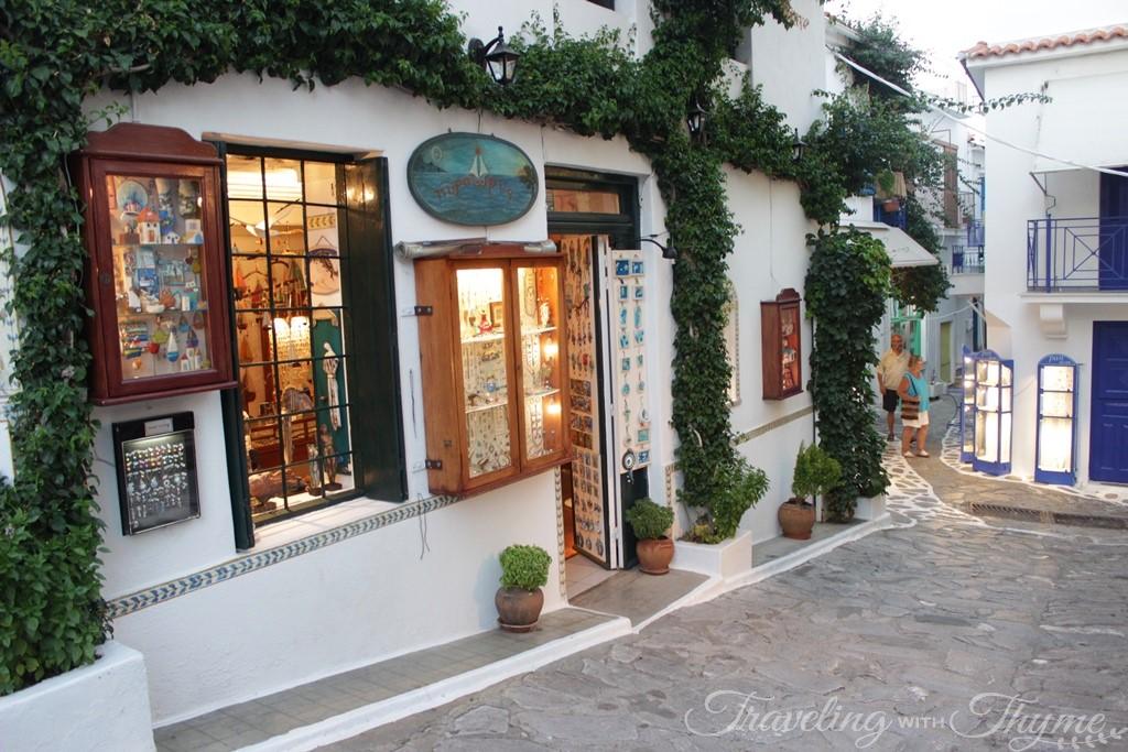 Skiathos Town Romantic Stroll Streets Greece