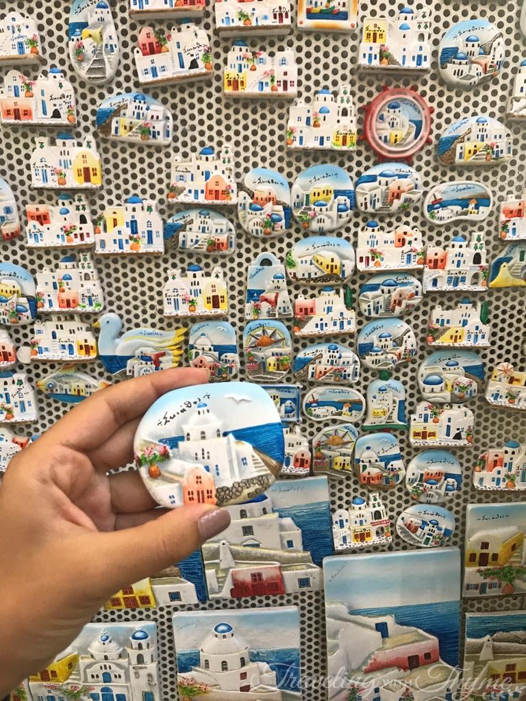 souvenirs in skiathos island magnets holiday
