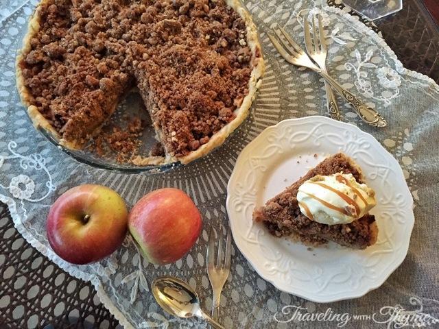 Apple Crumble Pie with Salted Caramel Recipe