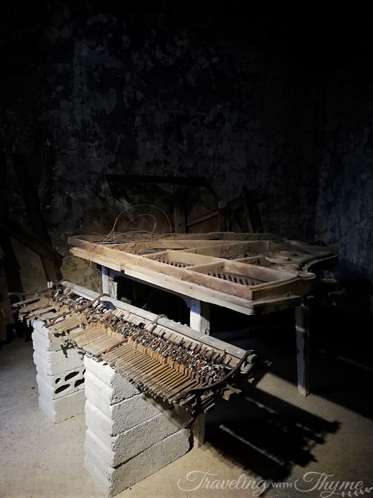 Old Piano Skeleton War Lebanon Hotel